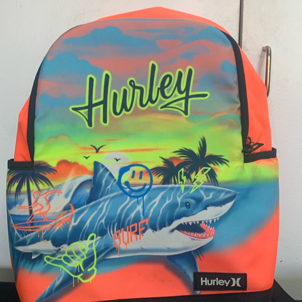 Hurley Multicolor Shark Backpack